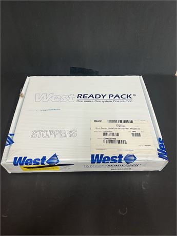 West 13mm Serum NovaPure RP S2-F451 Stoppers - Box of 1000 - Skid of 12 Boxes